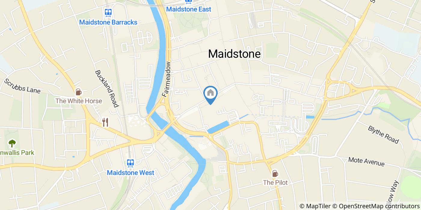 1 Bed Flat, Bank St, ME14