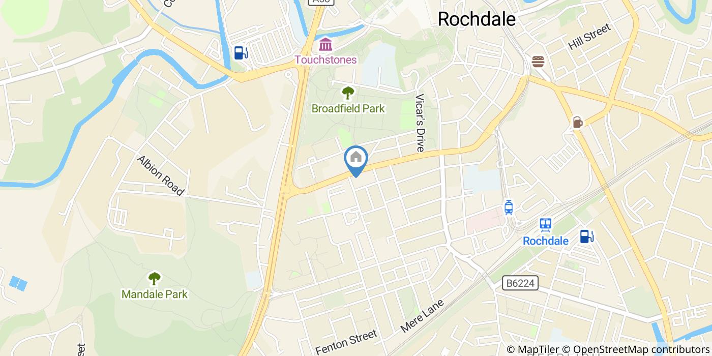 2 Bed Flat, Drake St, OL11
