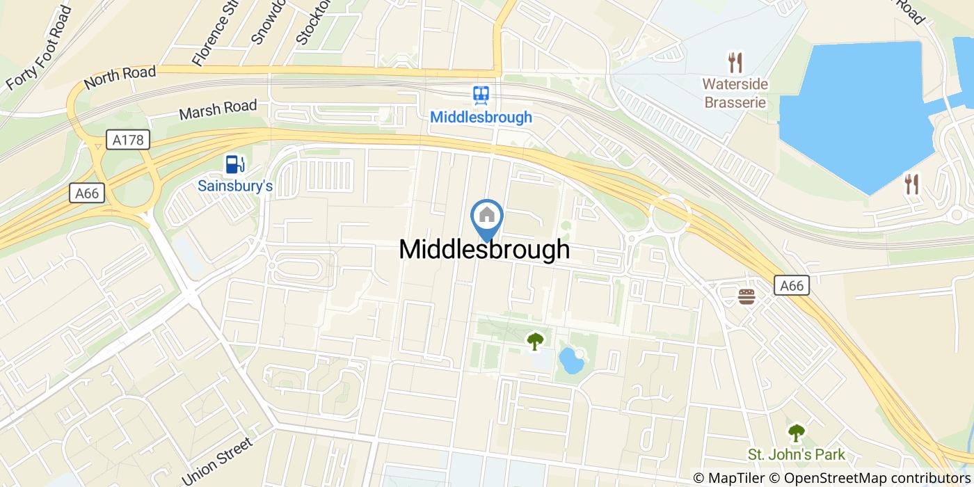 1 Bed Flat, Albert Road, TS1