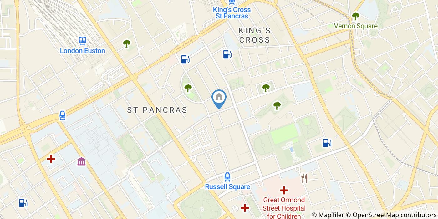 3 Bed Flat, Tavistock Place, WC1H