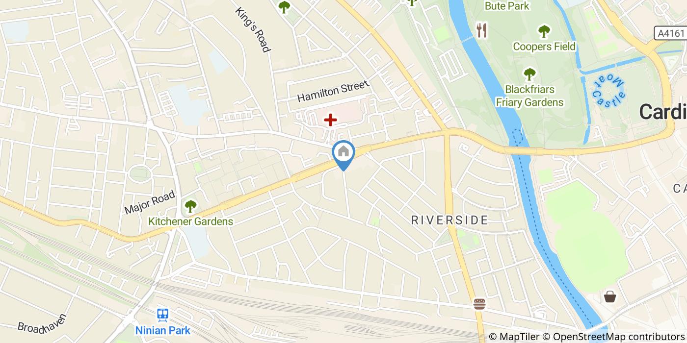 1 Bed Flat, Lewis Street, CF11