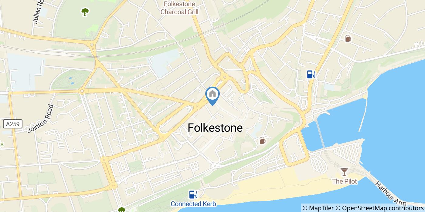 2 Bed Flat, Guildhall St, CT20