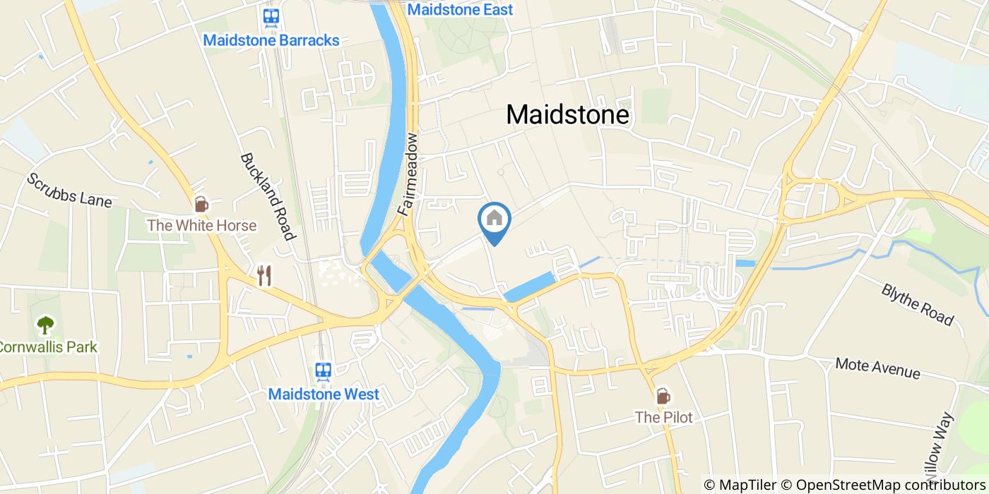1 Bed Flat, Bank St, ME14