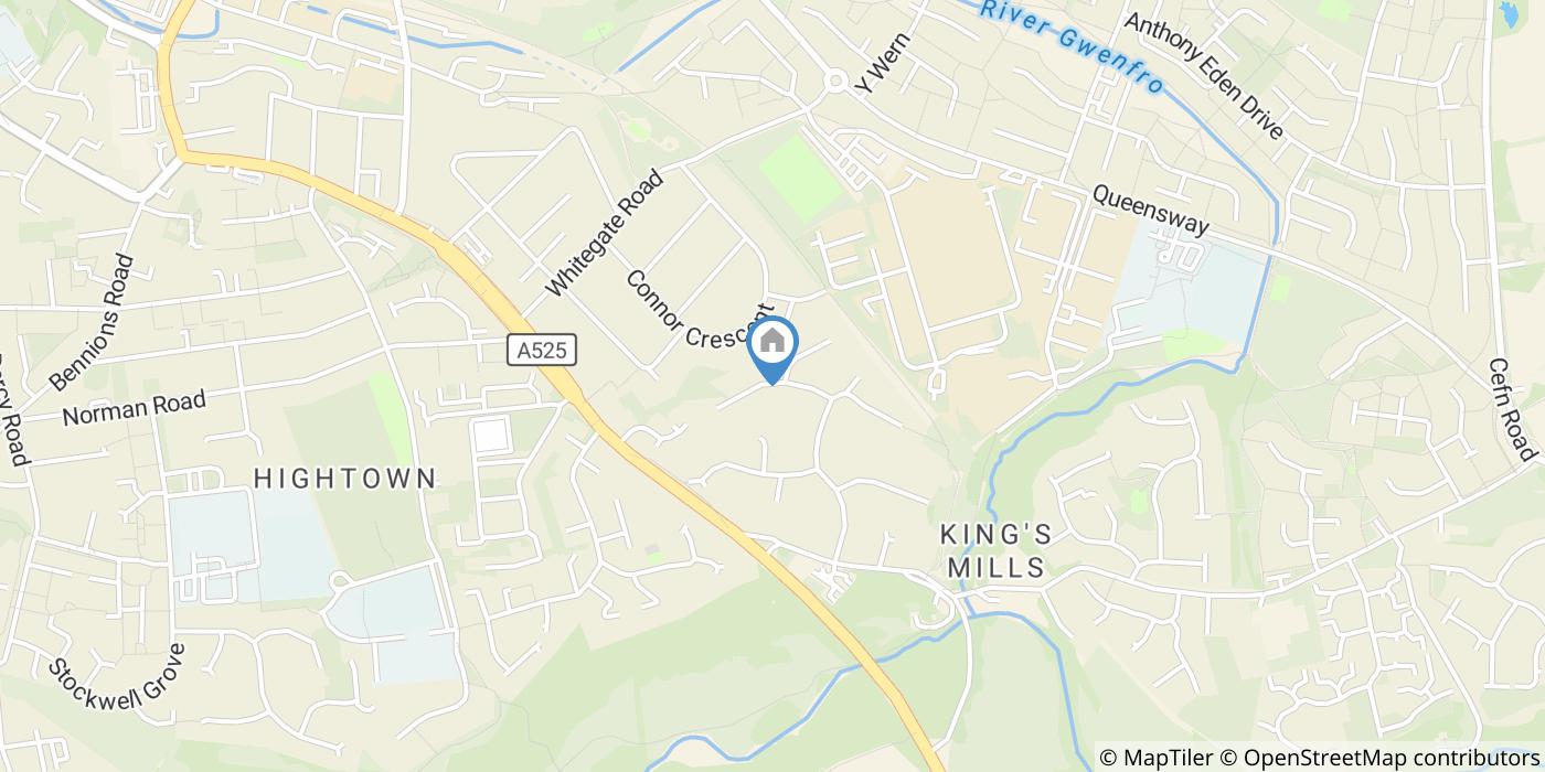 2 Bed Semi-Detached House, Millbank Rise, LL13