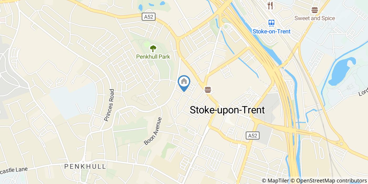 1 Bed Flat, Hill Street, ST4