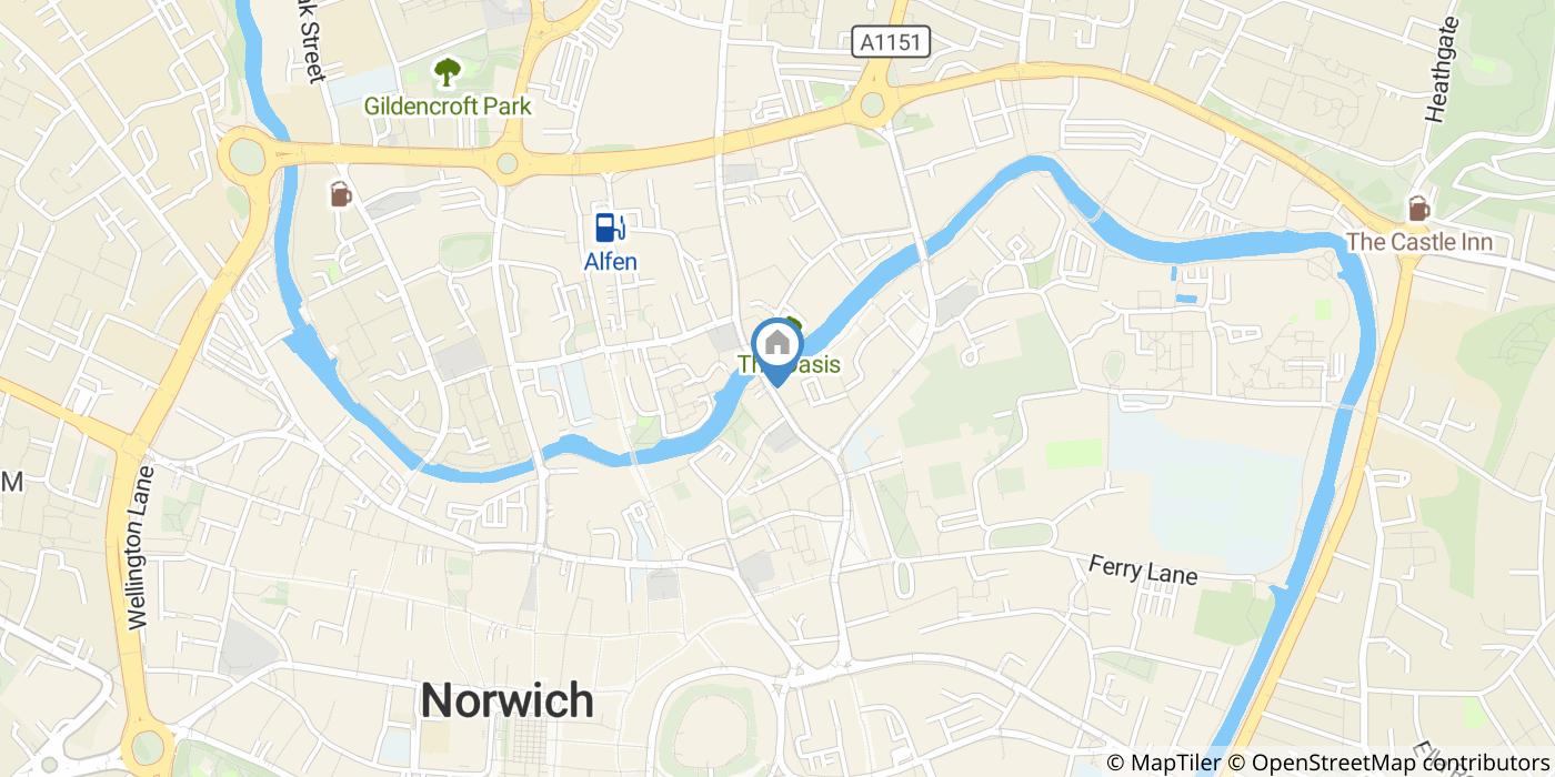 Studio Flat, Wensum Street, NR3