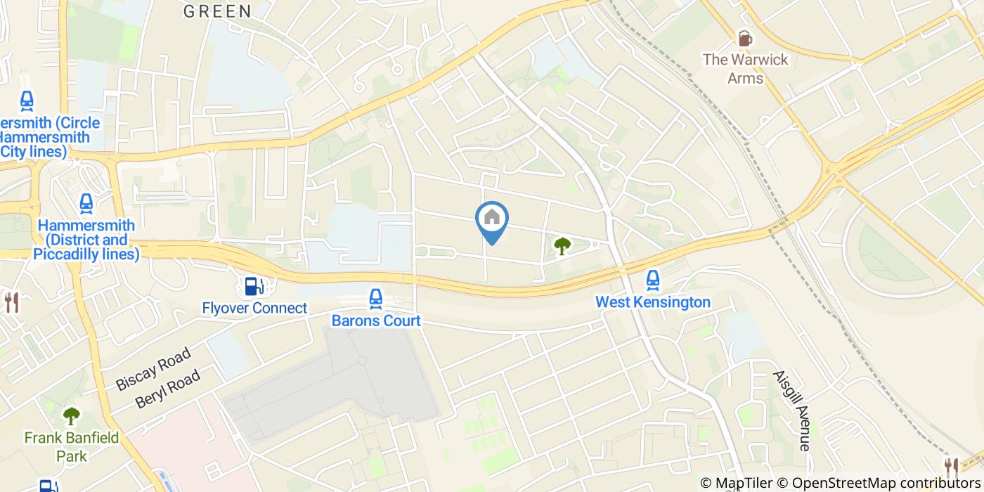 Bedsit, Glazbury, W14