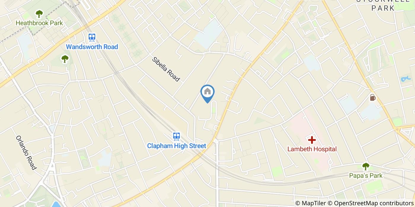 Room in a Shared Flat, Spacious Double Room In Clapham, SW4