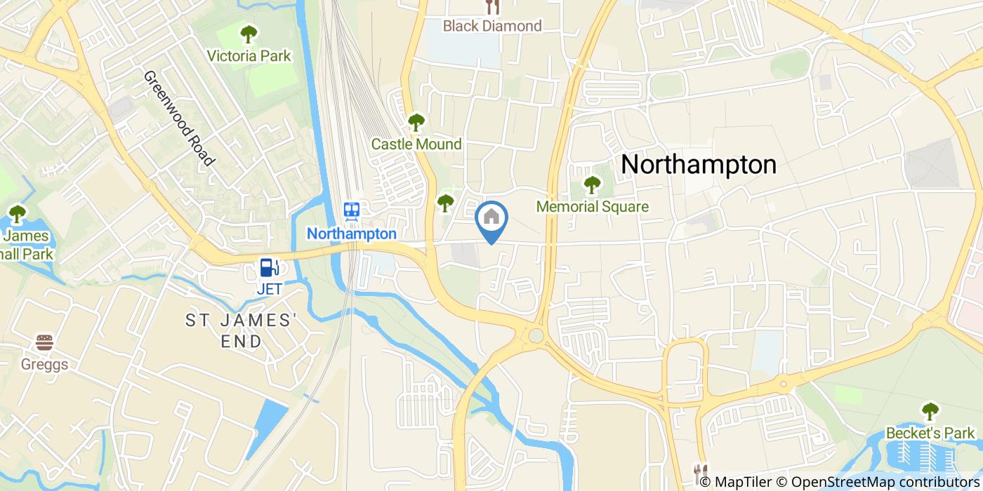 1 Bed Flat, Marefair, NN1