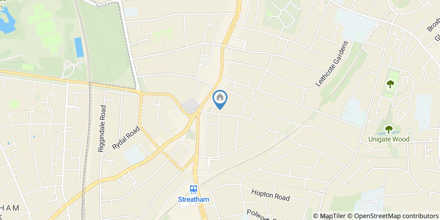 Studio Flat, Gleneldon Road, SW16
