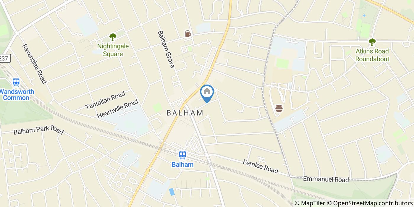 1 Bed Flat, Harberson Road, SW12