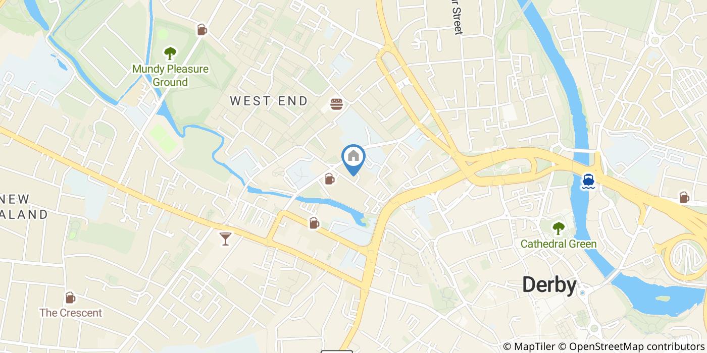 2 Bed Flat, Brook House, DE1