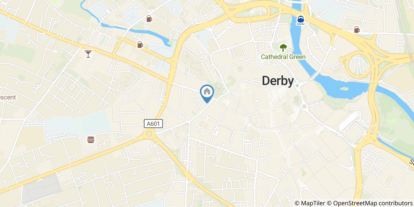 1 Bed Flat, Curzon St, DE1