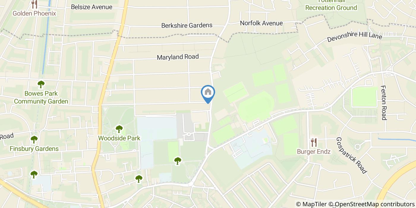 2 Bed Flat, Woodside Road, N22