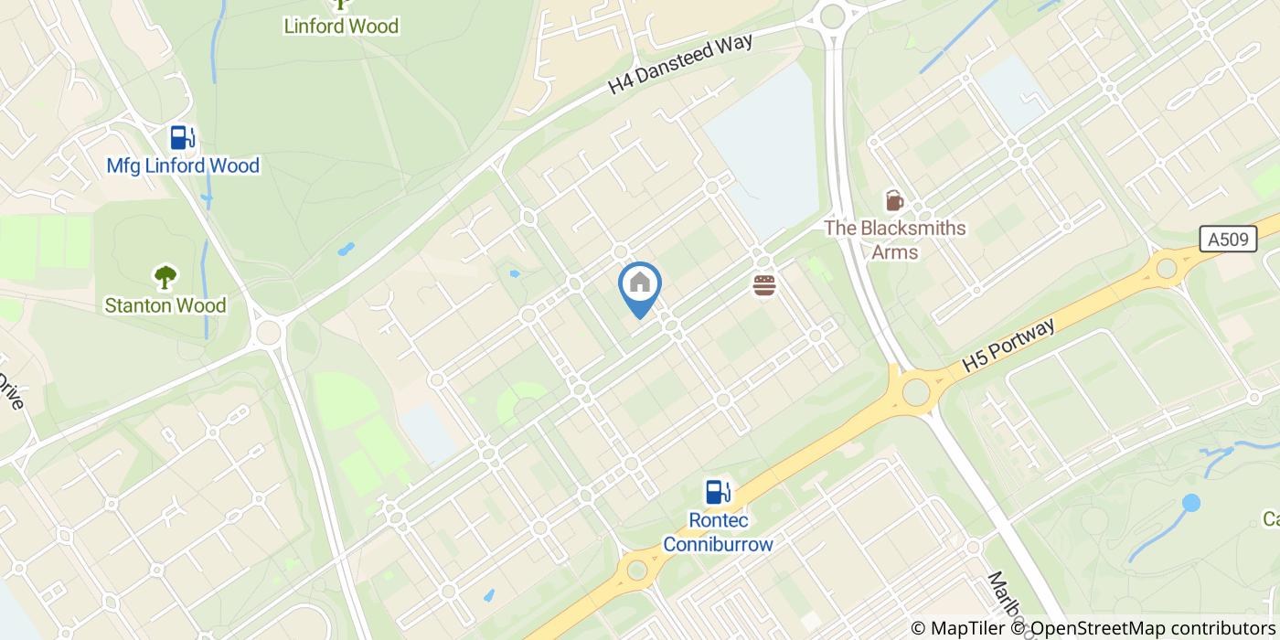 1 Bed Flat, Conniburrow, MK14