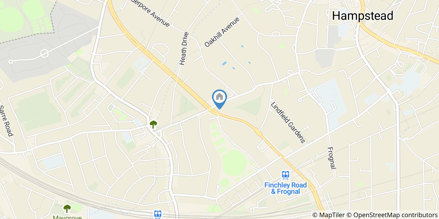 1 Bed Terraced House, Palace Court, NW3