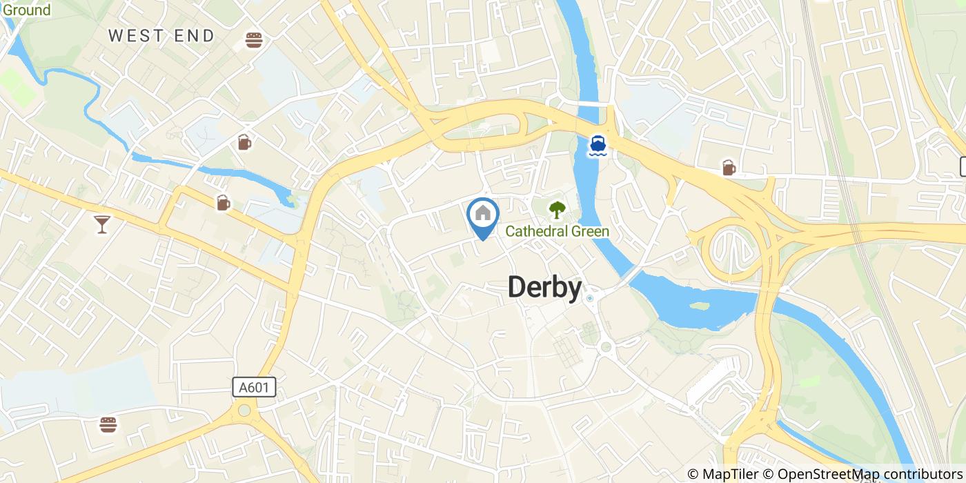 1 Bed Flat, St. Marys Gate, DE1