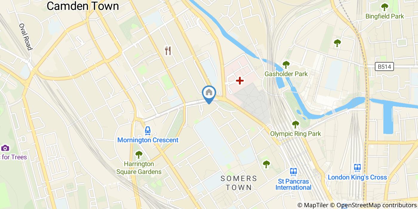 2 Bed Flat, Crowndale Court, NW1