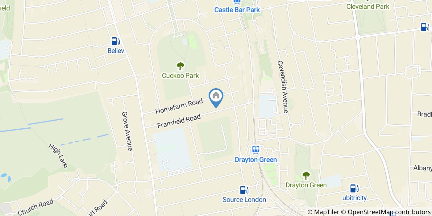 Studio Flat, Framfield Road, W7