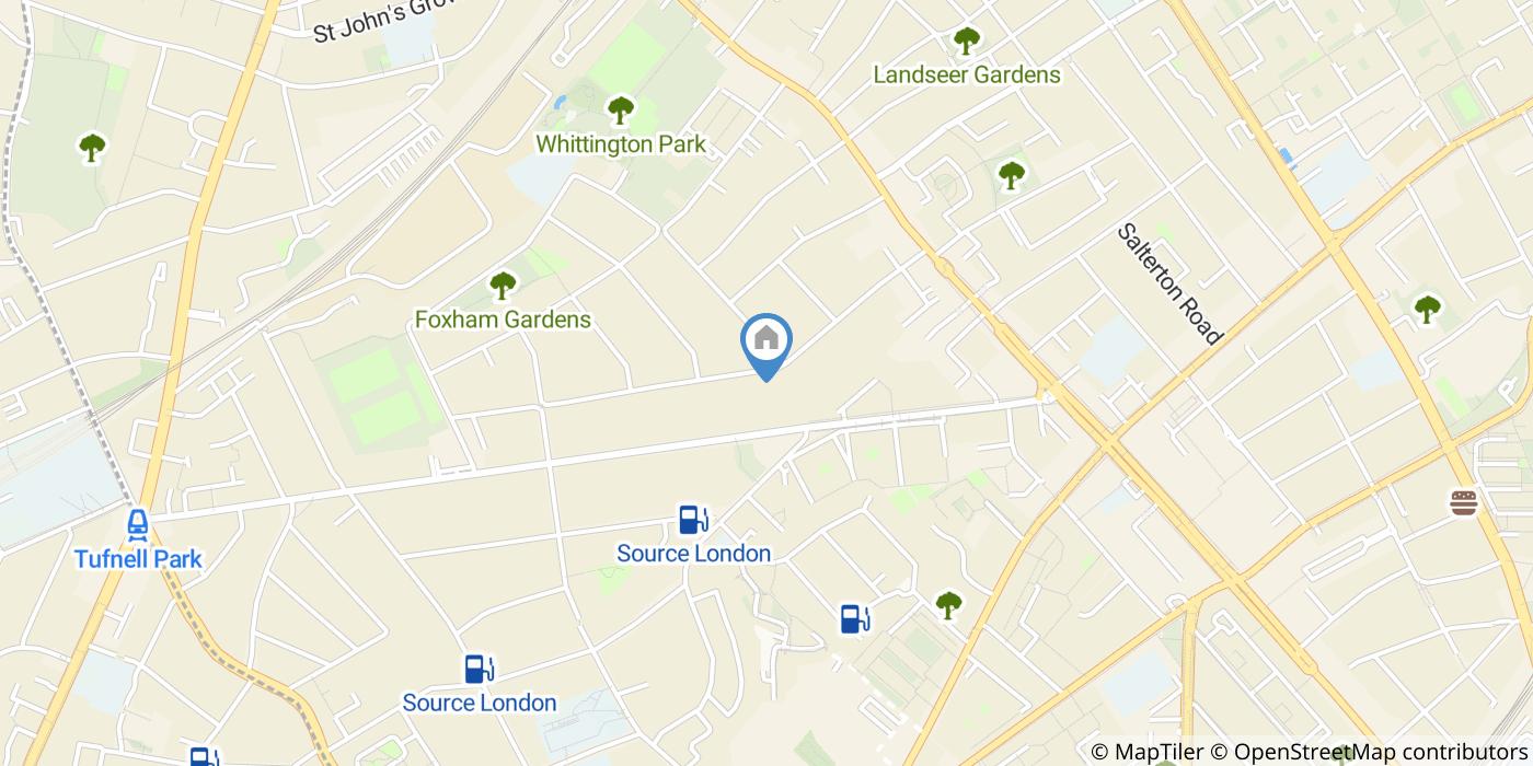 Room in a Shared House, Mercers Road, N19