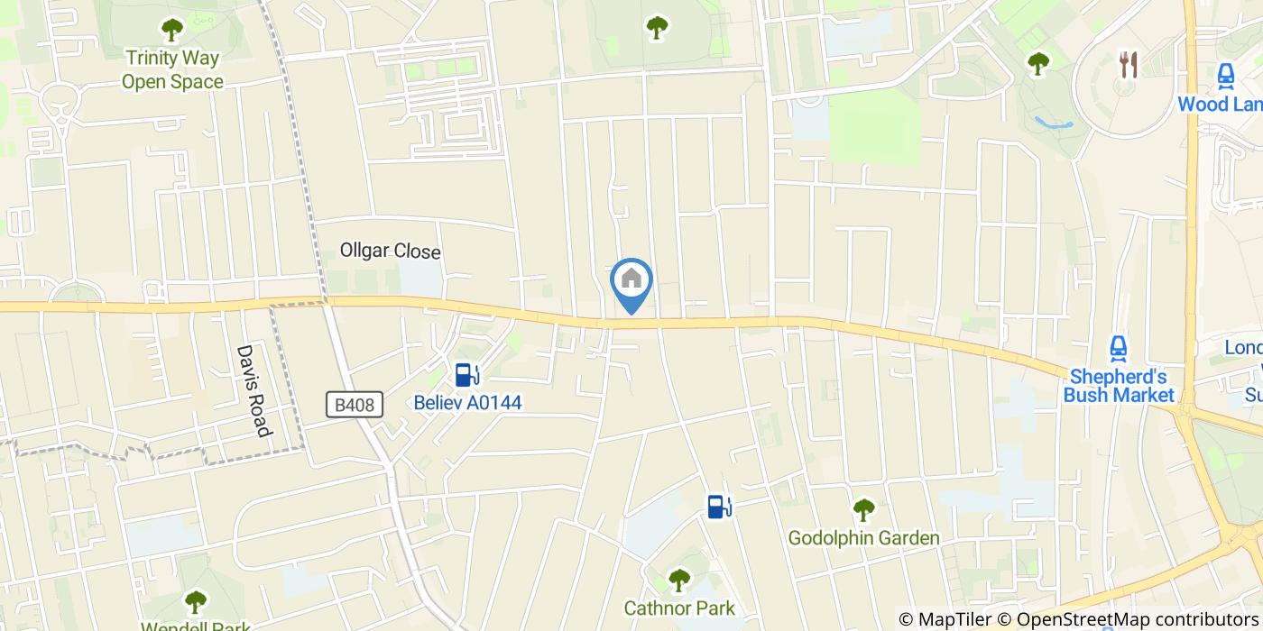 Studio Flat, Uxbridge Road, W12