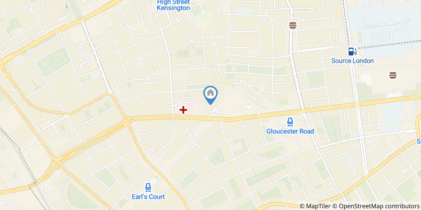 Room in a Shared Flat, Lexham Gardens, W8