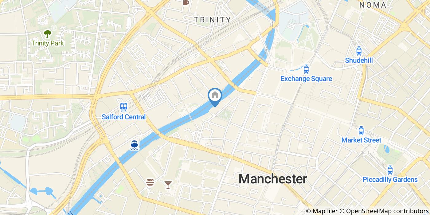2 Bed Flat, Century Buildings, M3