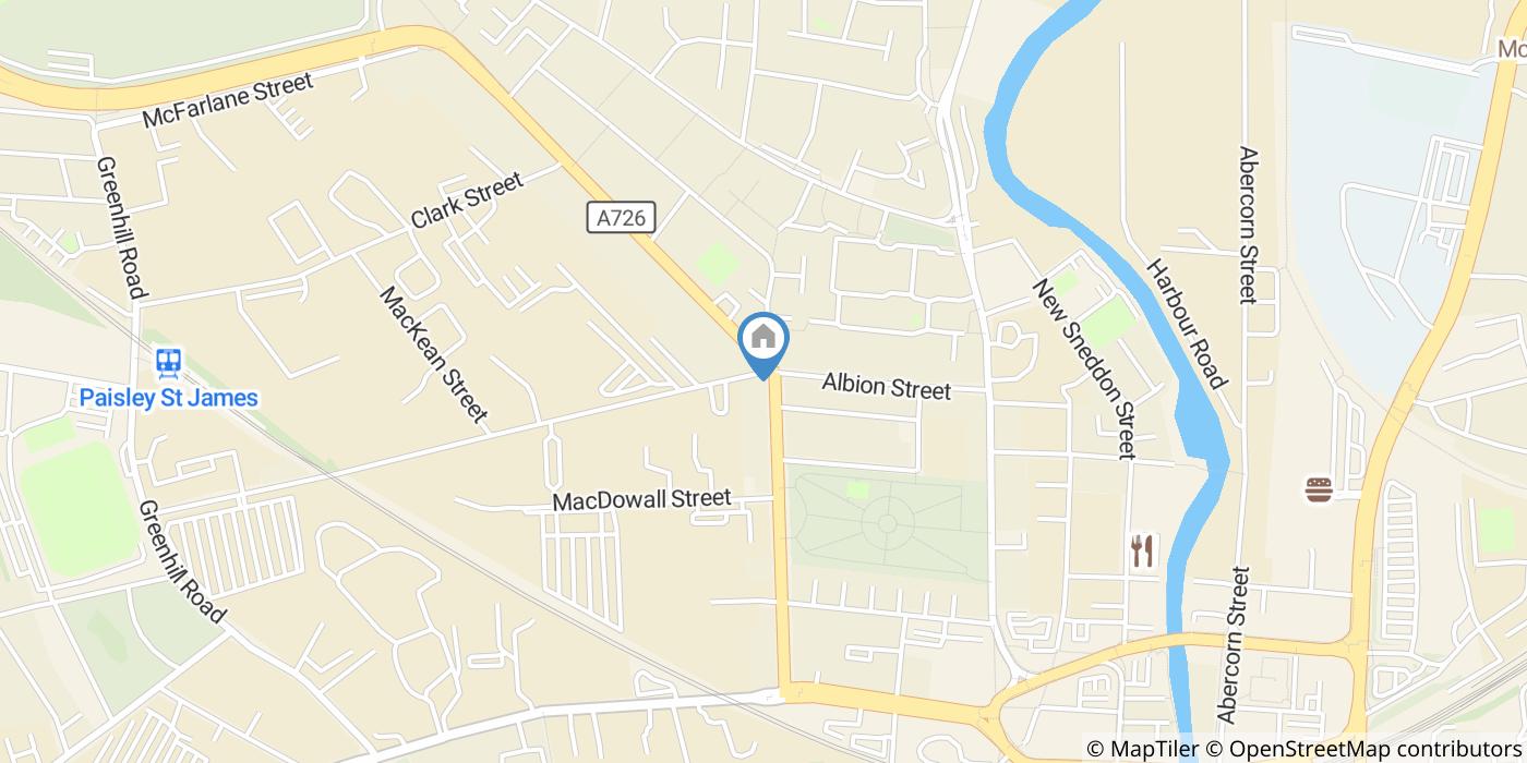 2 Bed Flat, Caledonia St, PA3
