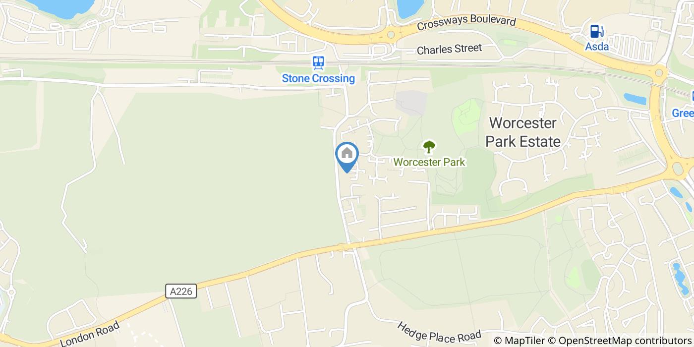 1 Bed Flat, Greenhithe, DA9