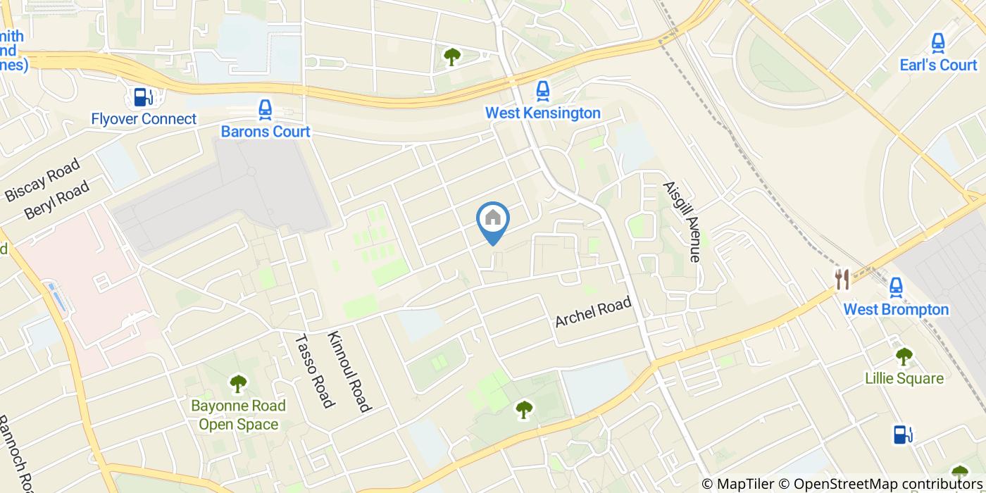 Studio Flat, Perham Road, W14