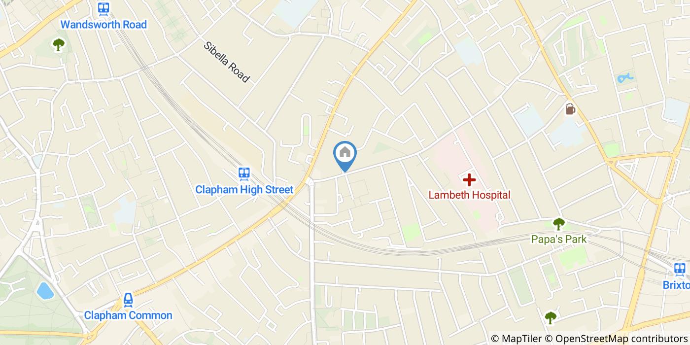 1 Bed Flat, Clapham North, SW9