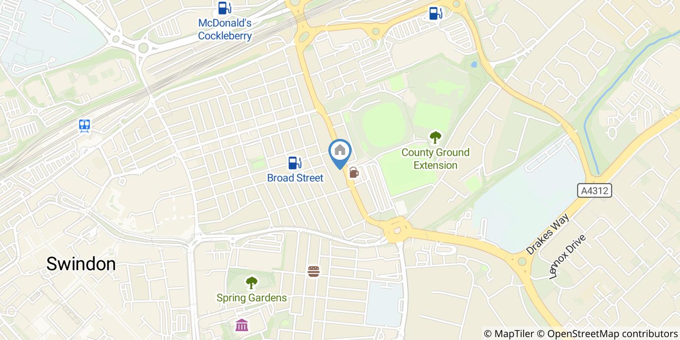 Room in a Shared House, County Road, SN1