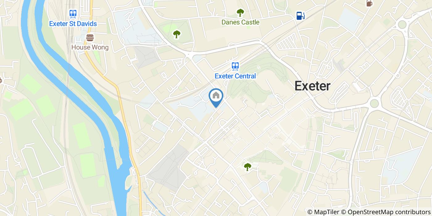 1 Bed Flat, Central House, EX4
