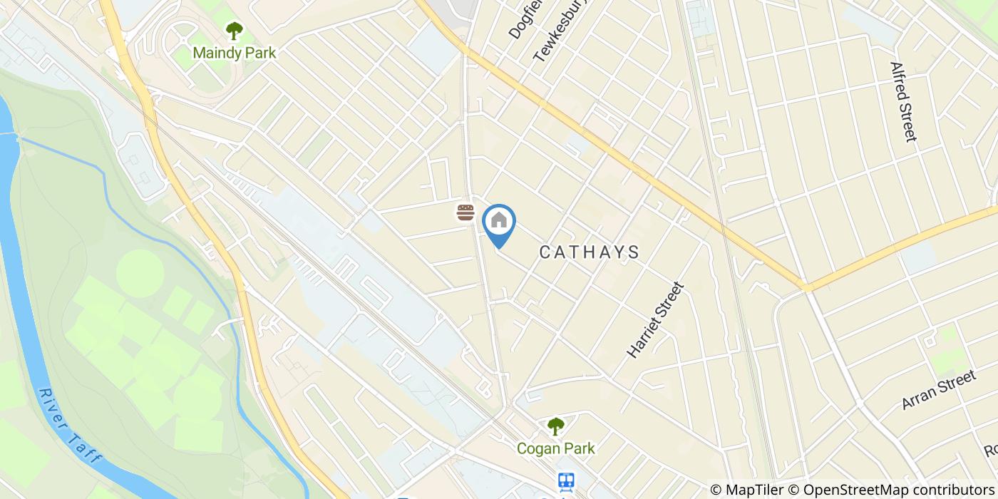 1 Bed Flat, Letty Street, CF24