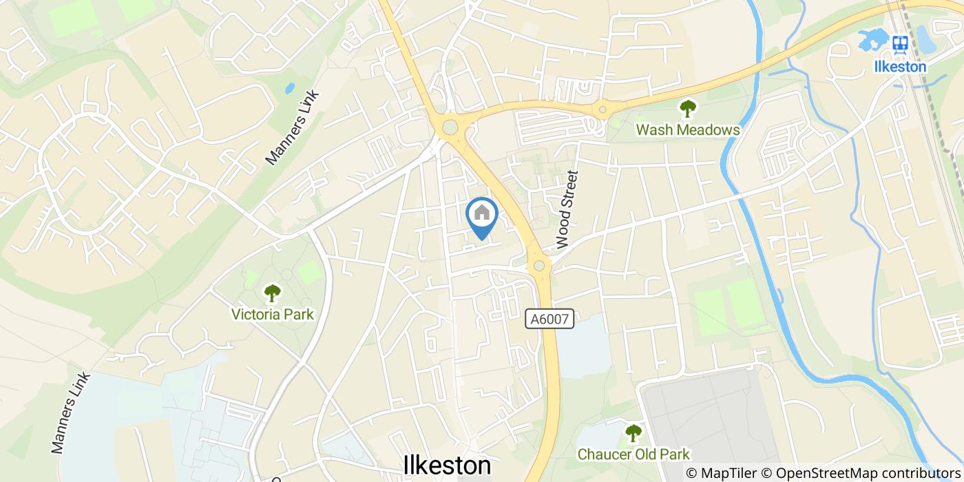 1 Bed Flat, Wilton Place, DE7