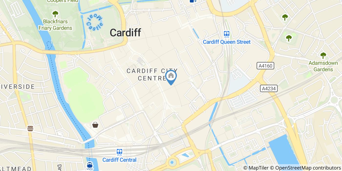 1 Bed Flat, The Hayes, CF10