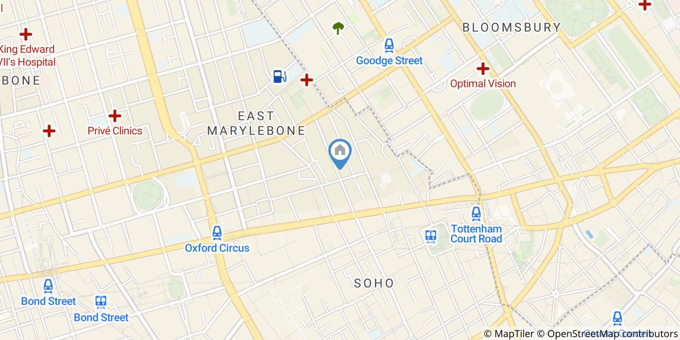 1 Bed Flat, Berners St, W1T