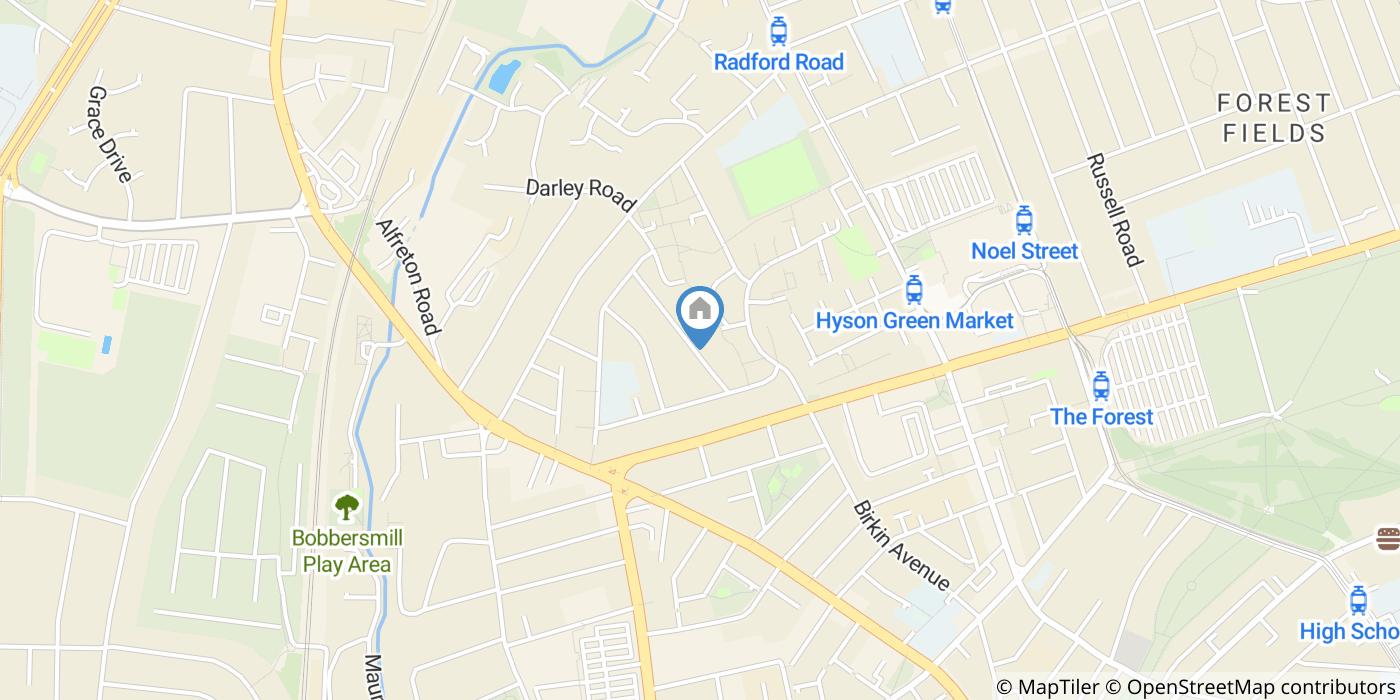 2 Bed Terraced House, Hazelwood Road, NG7
