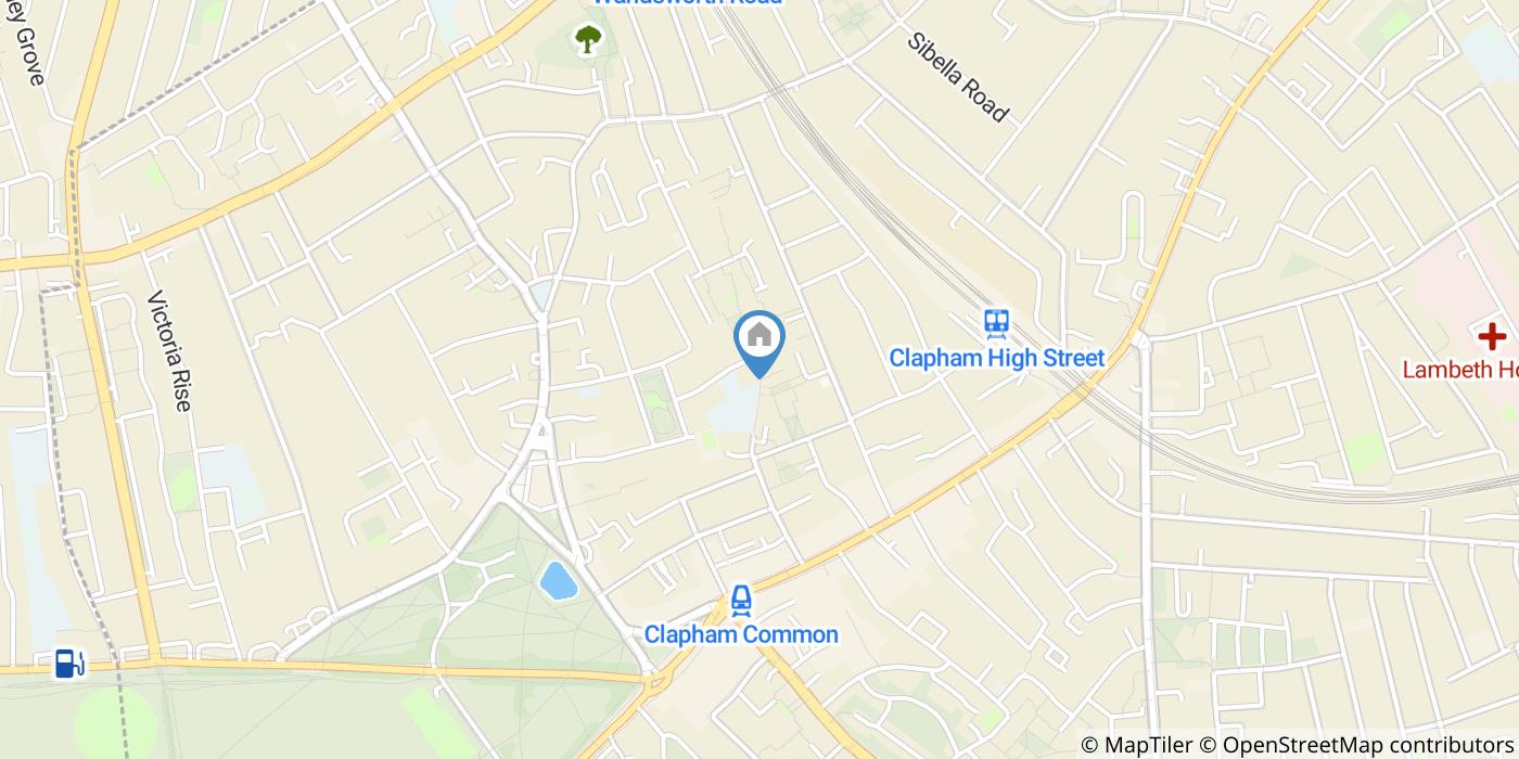 Room in a Shared Flat, Stonhouse Street, SW4