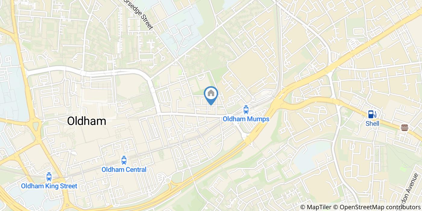 Studio Flat, Rhodes St, OL1