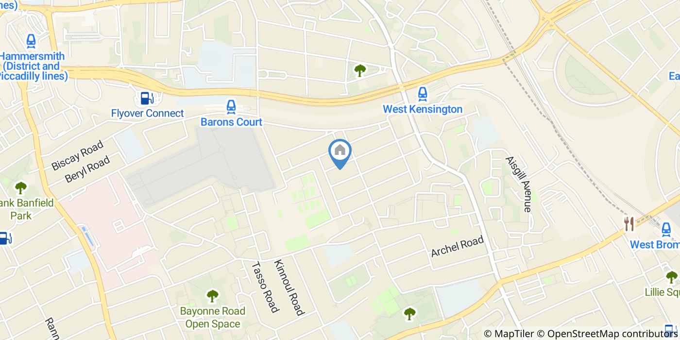 1 Bed Flat, Castletown Road, W14
