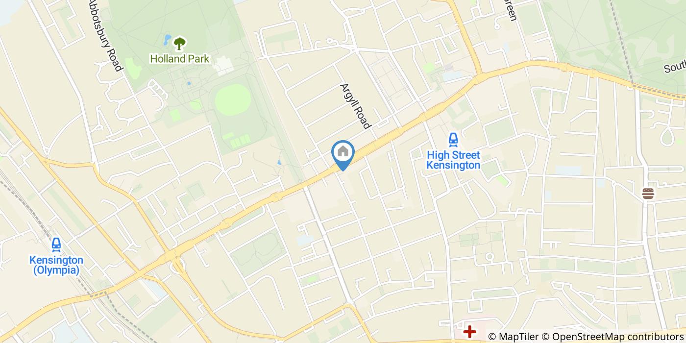 Studio Flat, Kensington High Street, W8