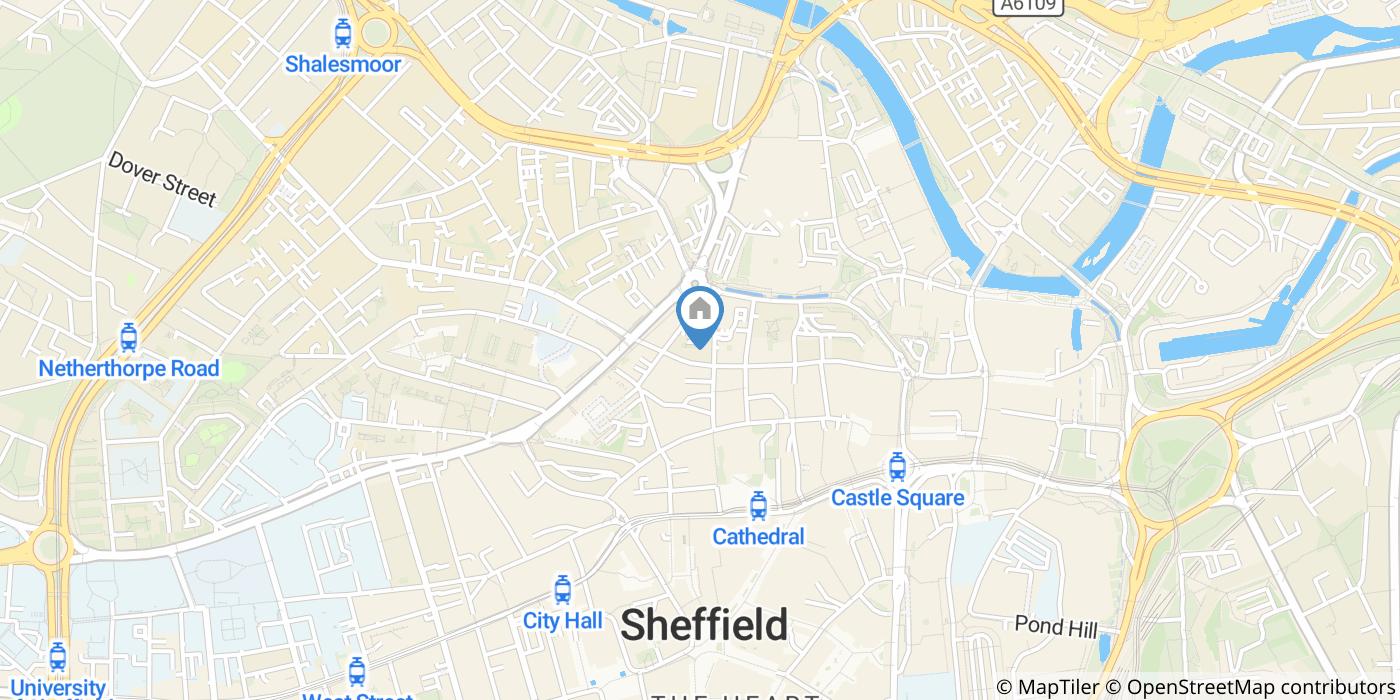 2 Bed Flat, Queen St, S1