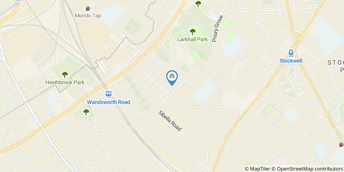 Studio Flat, Larkhall Lane, SW4