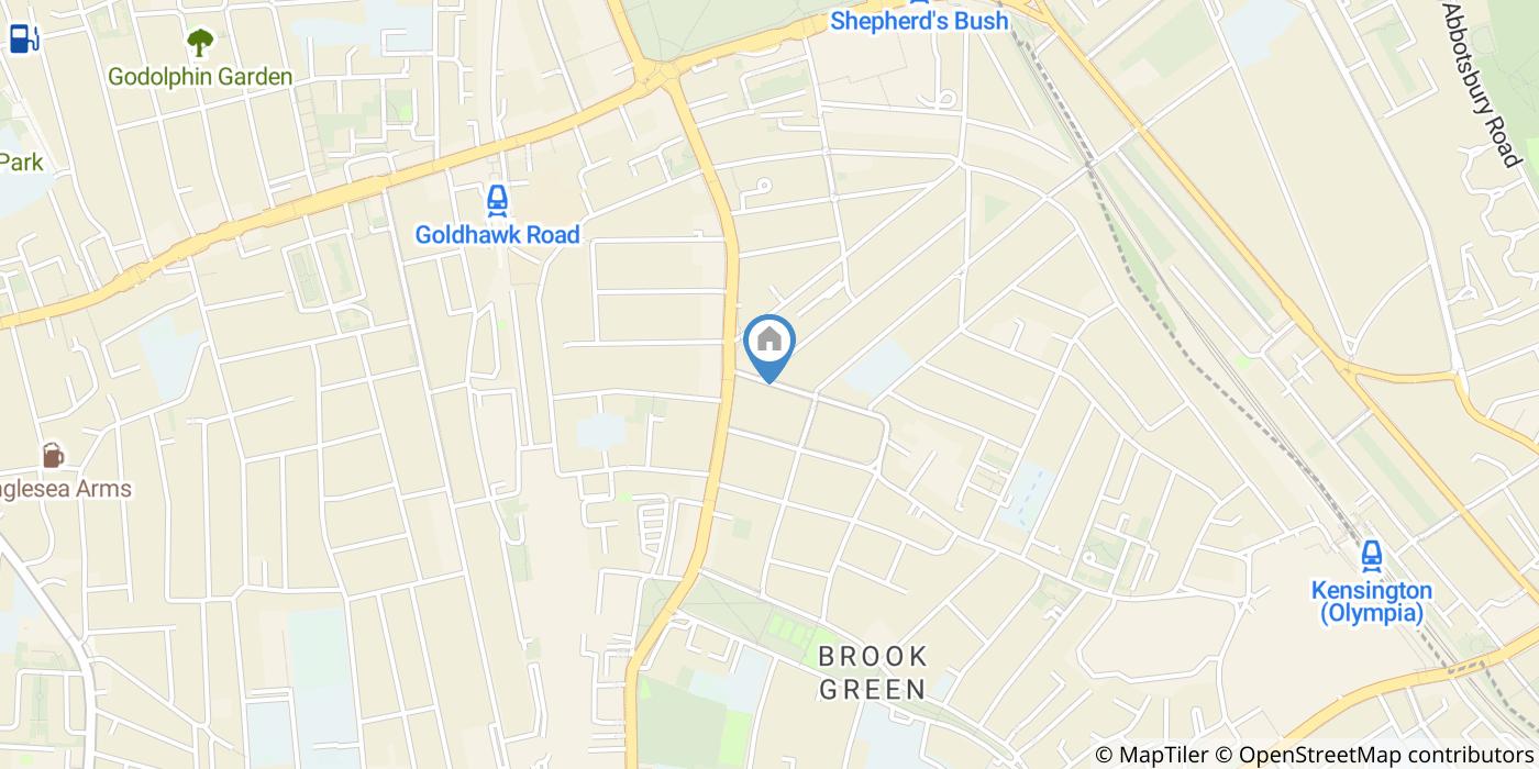 1 Bed Flat, Blythe Road, W14