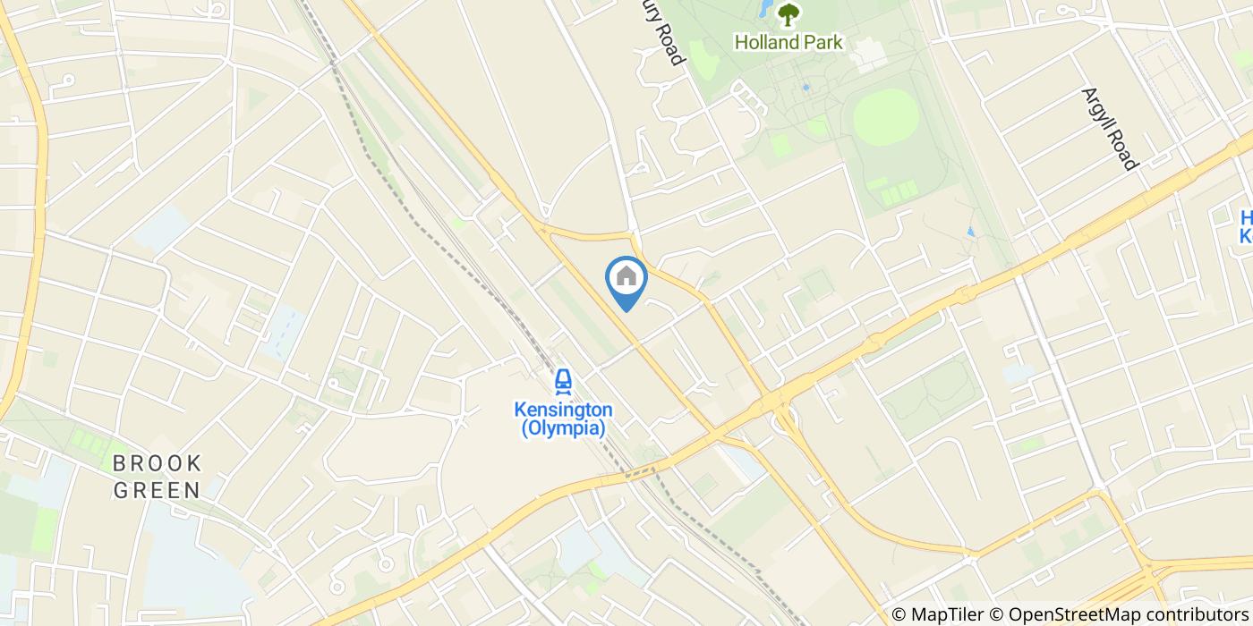 Studio Flat, Holland Road, W14