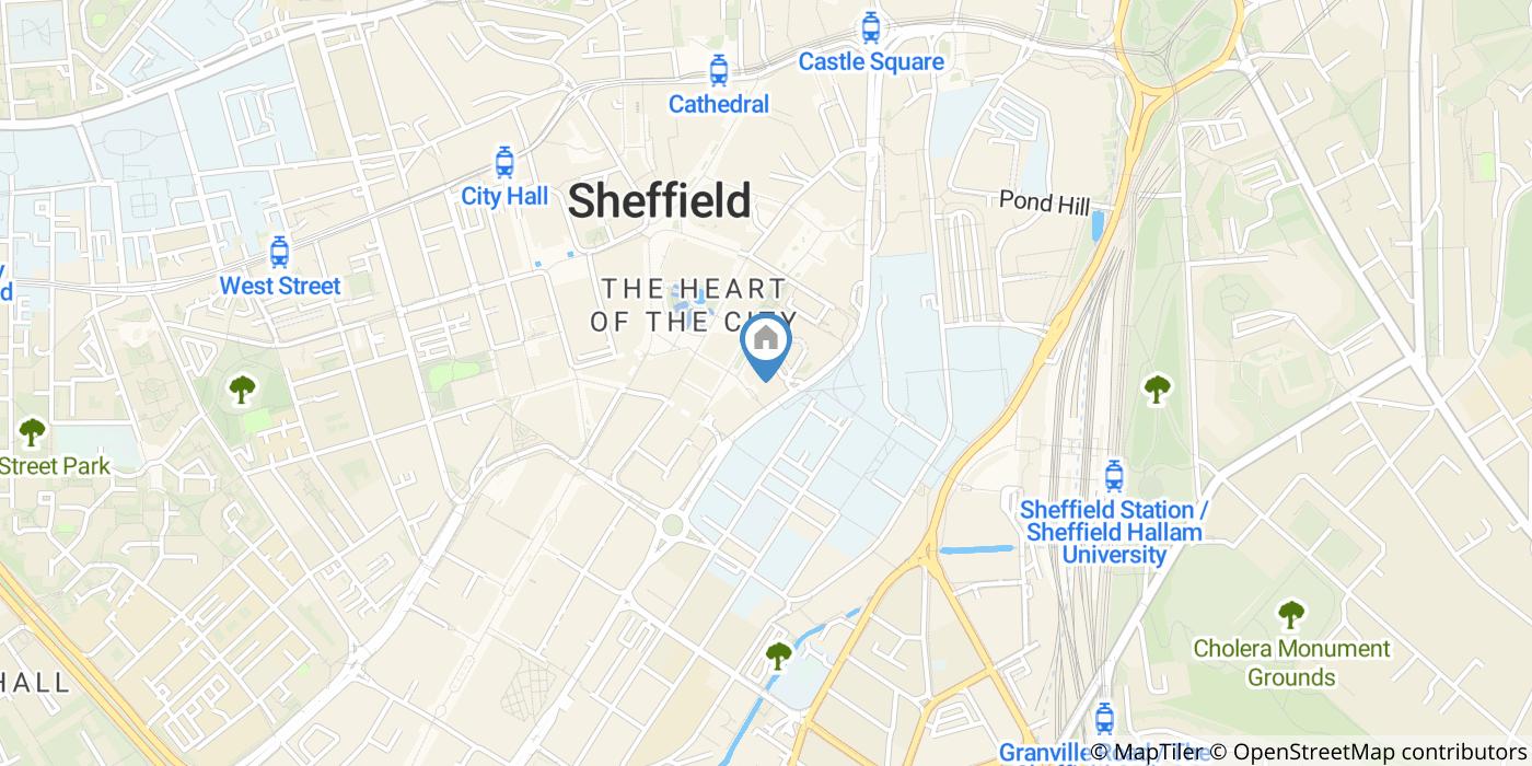 1 Bed Flat, City Lofts St. Pauls, S1