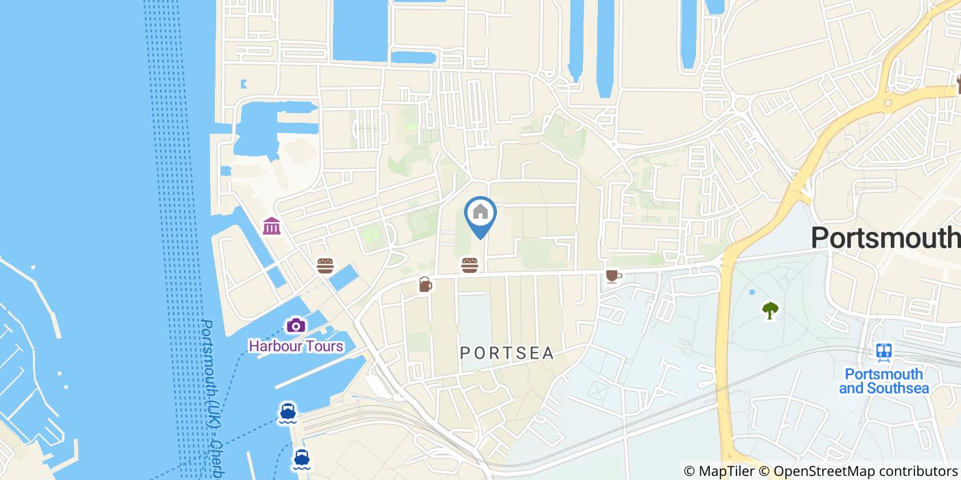 1 Bed Flat, Cross St, PO1