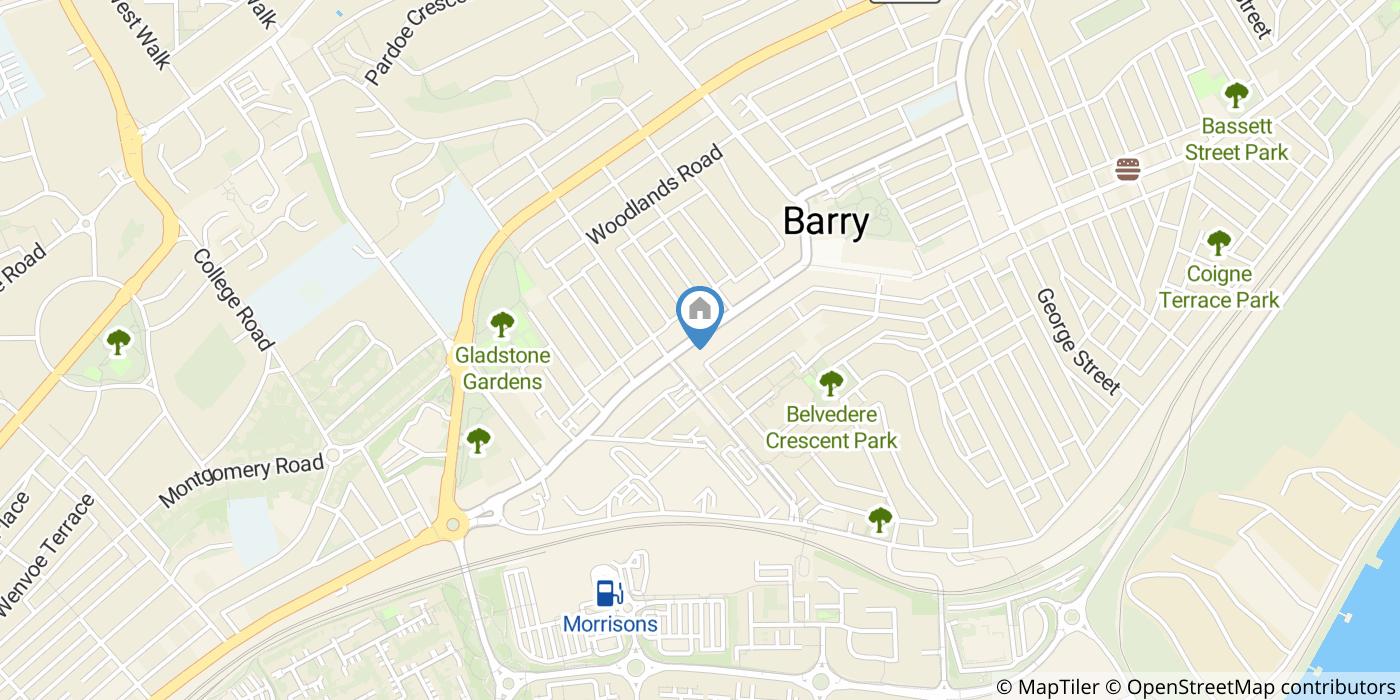 1 Bed Flat, Holton Road, CF63