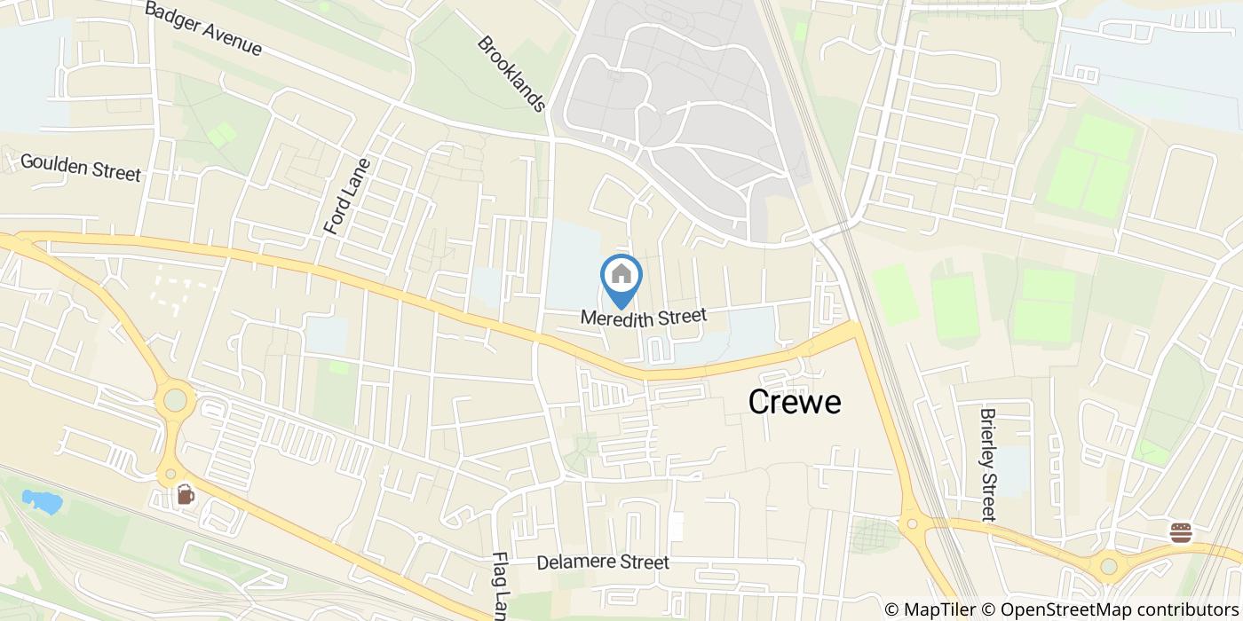 3 Bed Terraced House, Meredith Street, CW1